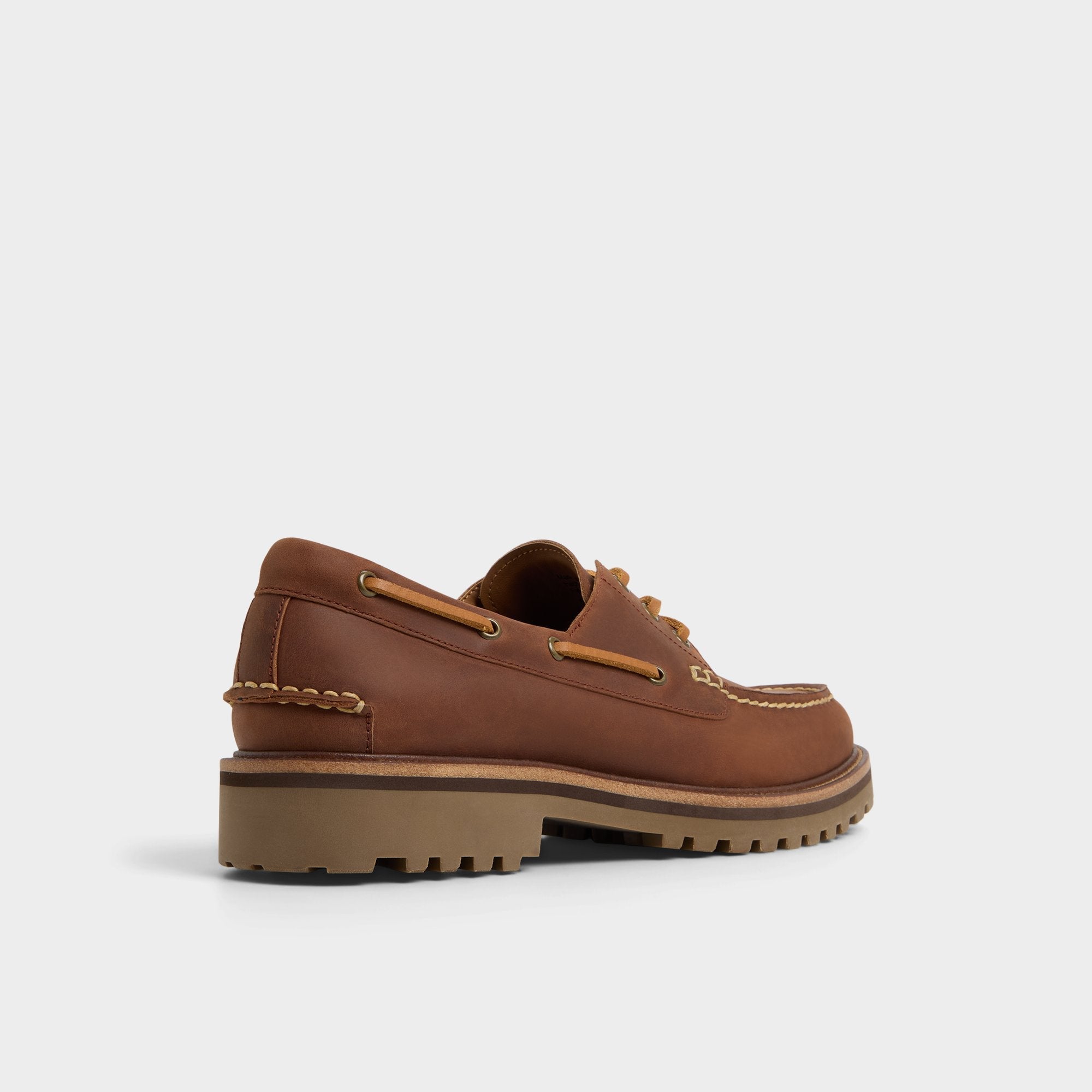Cedric in Brown Overflow - Boat shoe