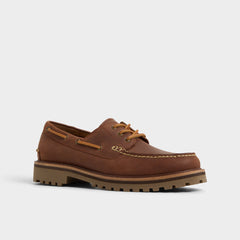 Cedric in Brown Overflow - Boat shoe