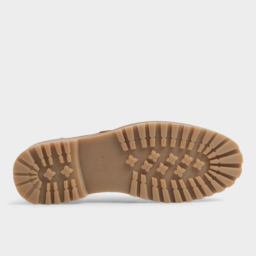 Lug sole Finn in Medium Brown - Boat shoe