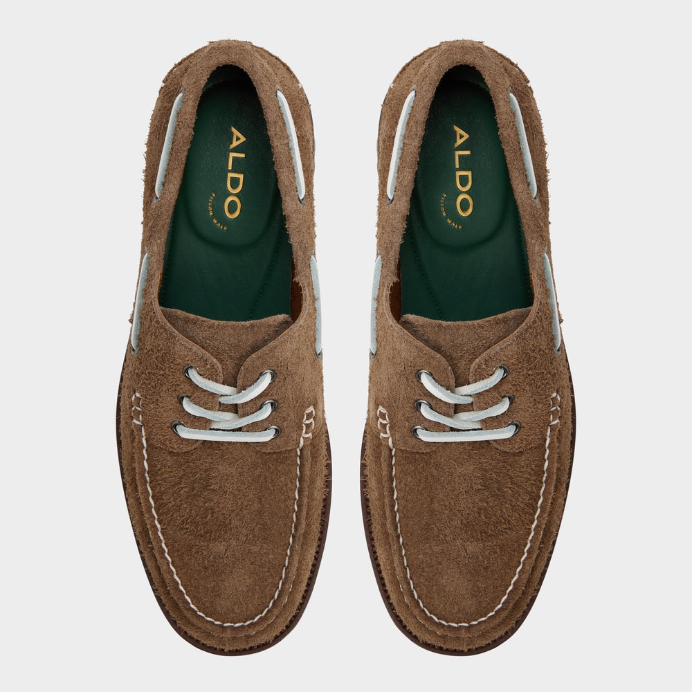 Cedric in Open Brown - Boat shoe