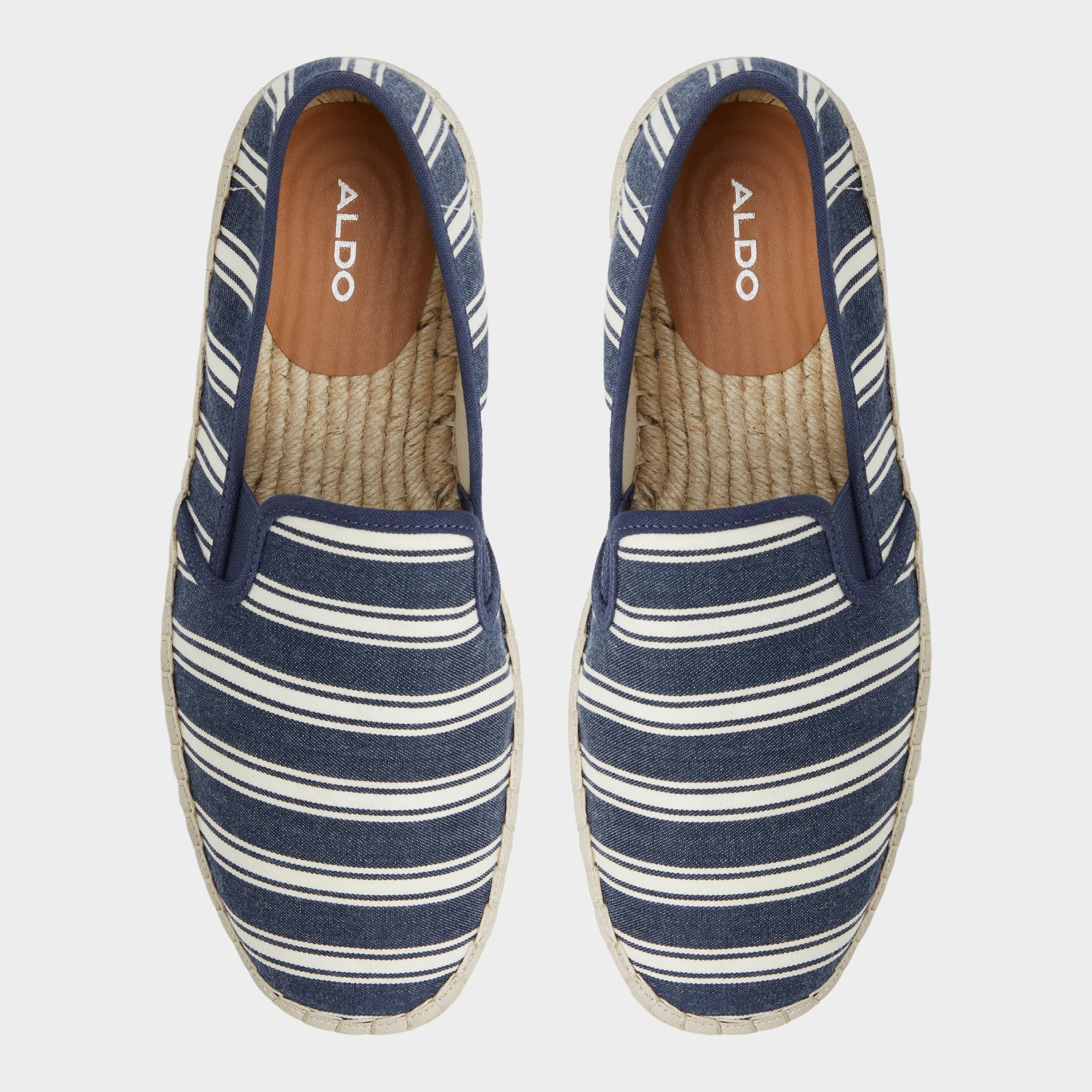 Johnney Navy Men's Loafers & Slip-Ons - Espadrille