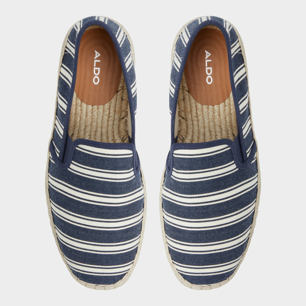 Johnney Navy Men's Loafers & Slip-Ons - Espadrille