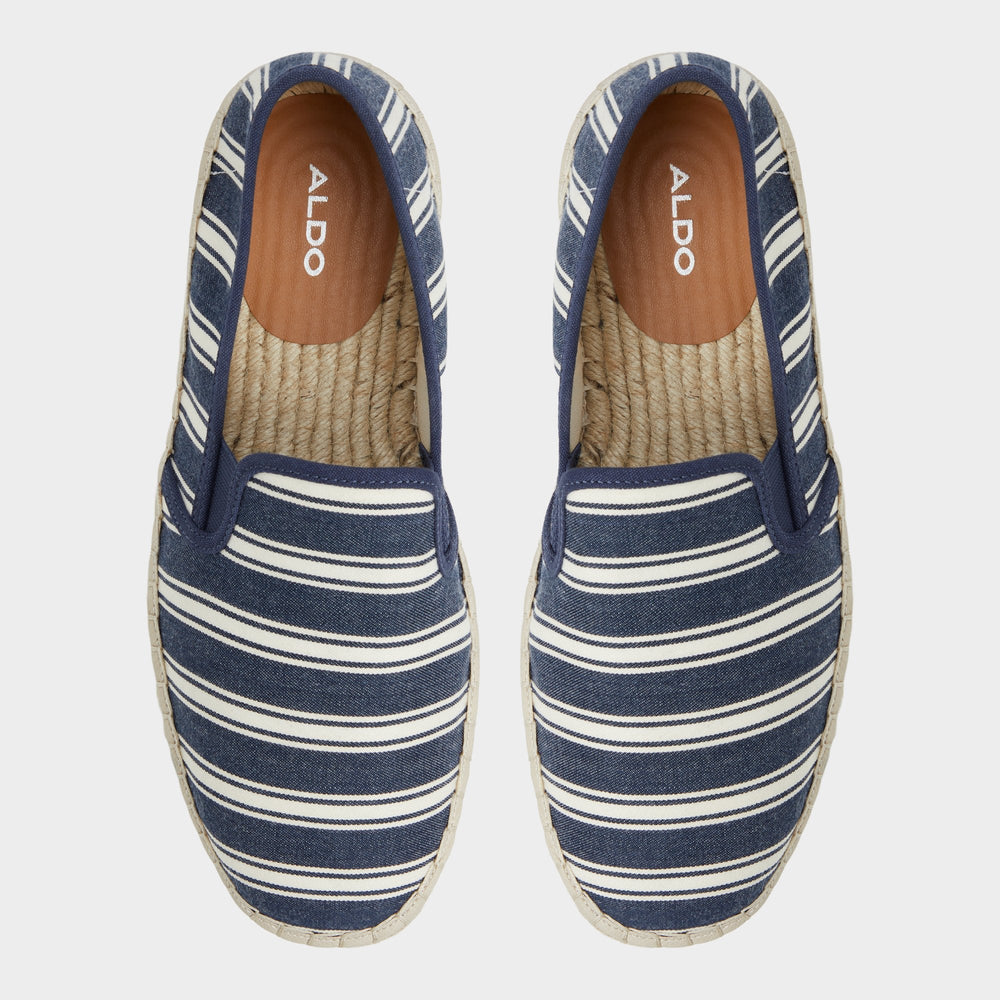 Johnney Navy Men's Loafers & Slip-Ons - Espadrille