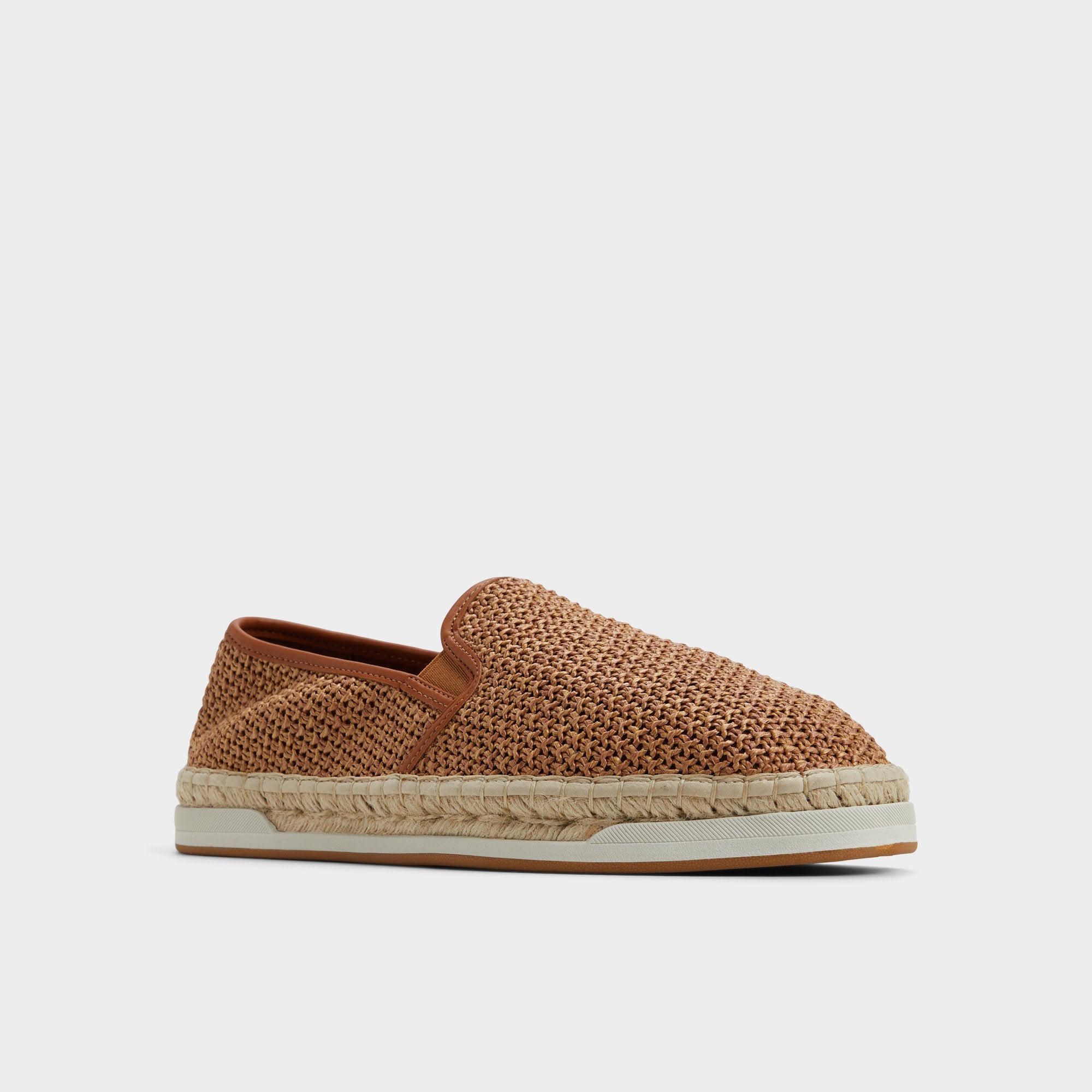 Johnney Cognac Textile Raffia Men's Espadrilles - Espadrille