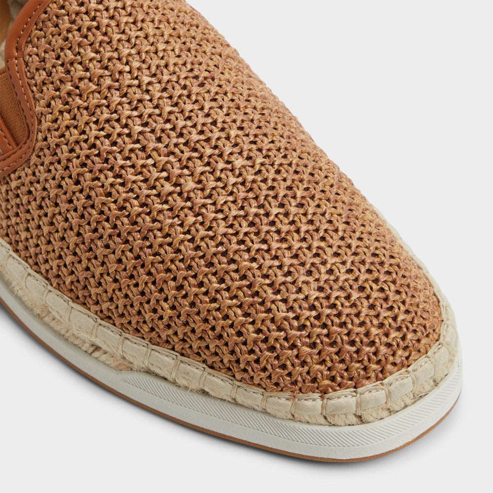 Johnney Cognac Textile Raffia Men's Espadrilles - Espadrille