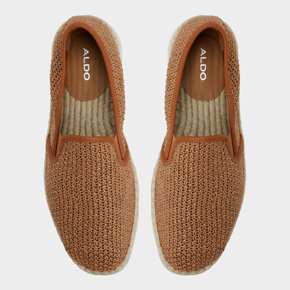Johnney Cognac Textile Raffia Men's Espadrilles - Espadrille