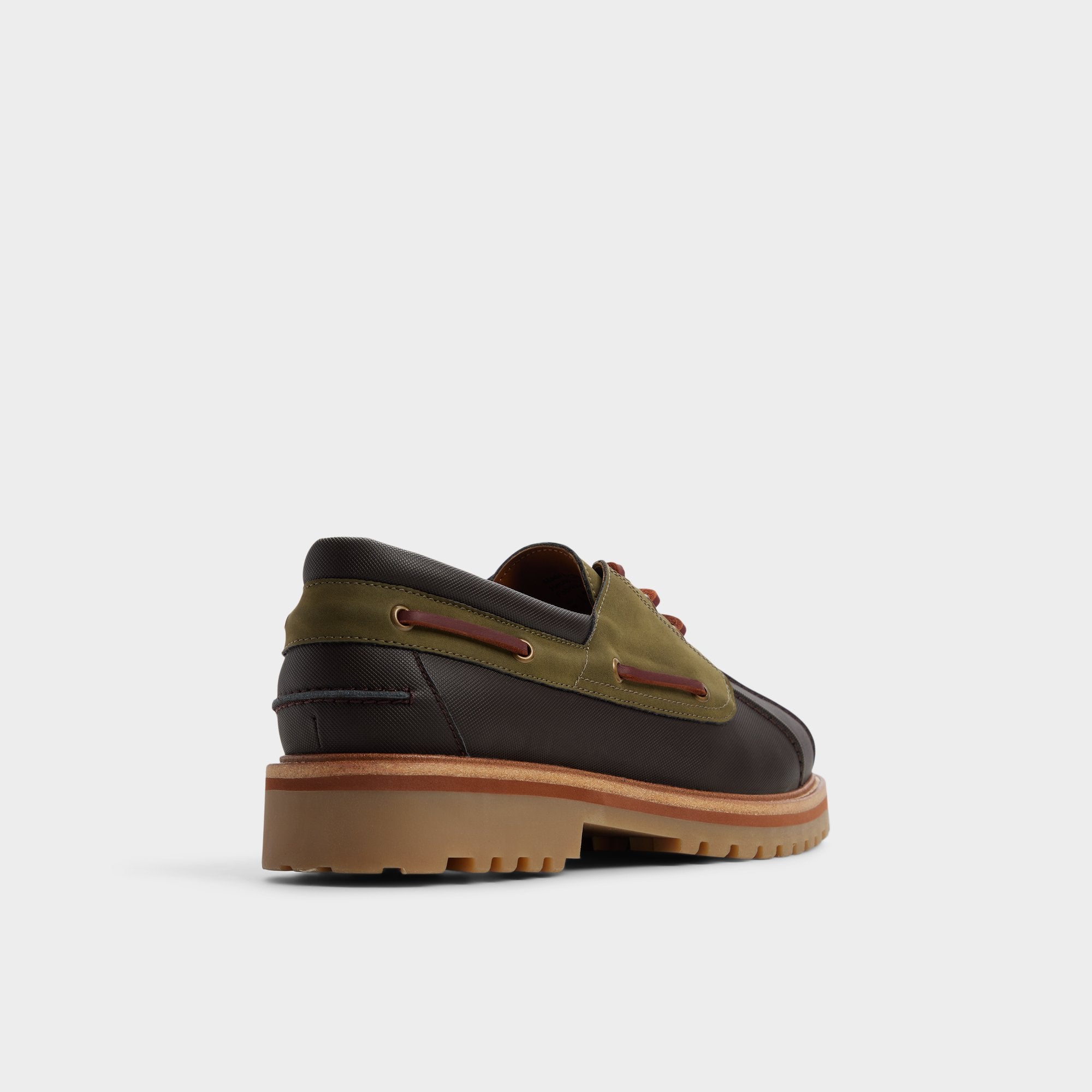 Lug sole Finn in Brown Primary Multi - Boat shoe