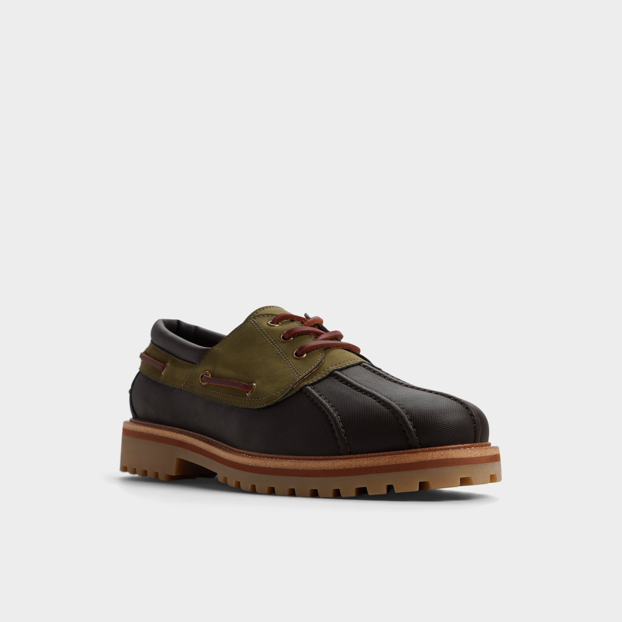 Lug sole Finn in Brown Primary Multi - Boat shoe