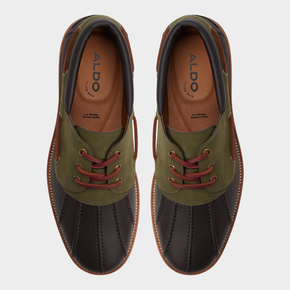 Lug sole Finn in Brown Primary Multi - Boat shoe