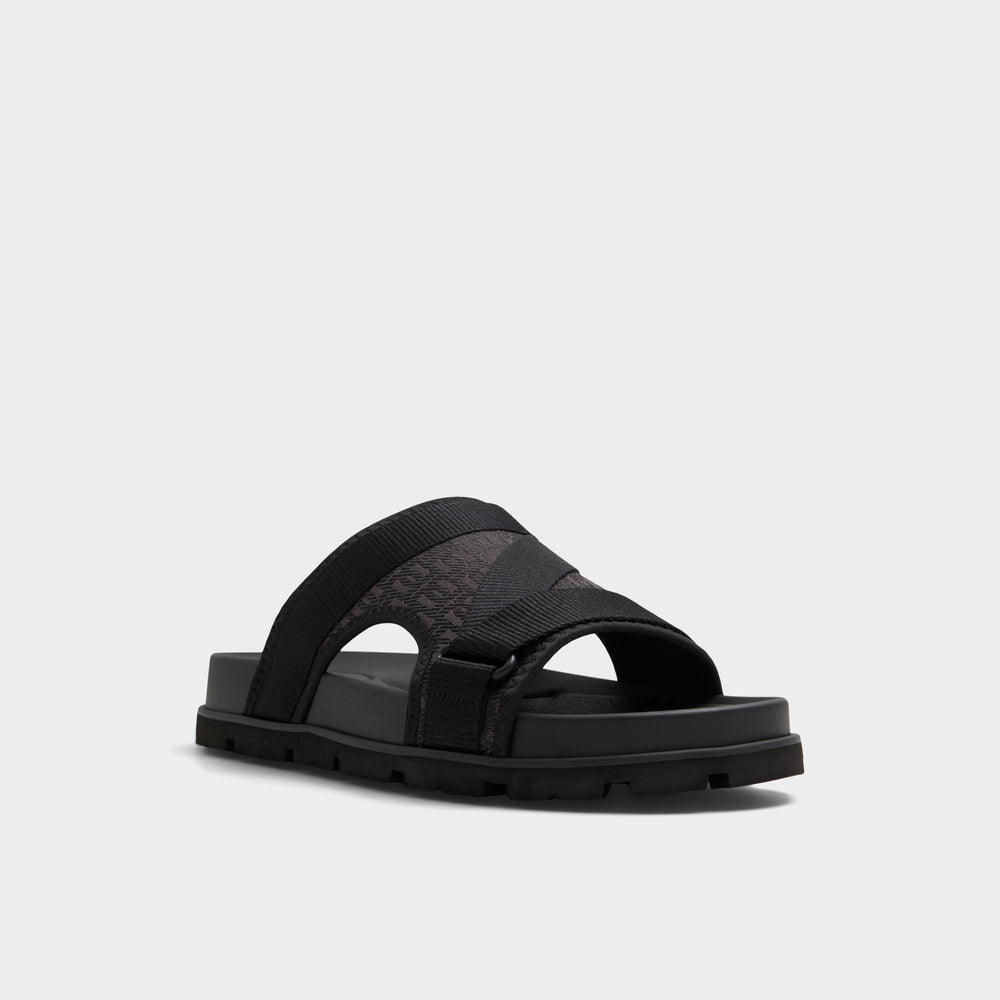 Deniels Open Black Men's Slides - Slide sandal