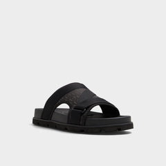 Deniels Open Black Men's Slides - Slide sandal