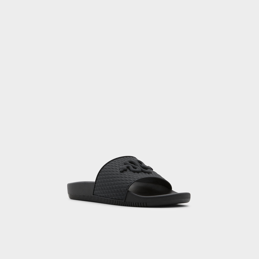 Kedau Black Men's Slides - Slide sandal