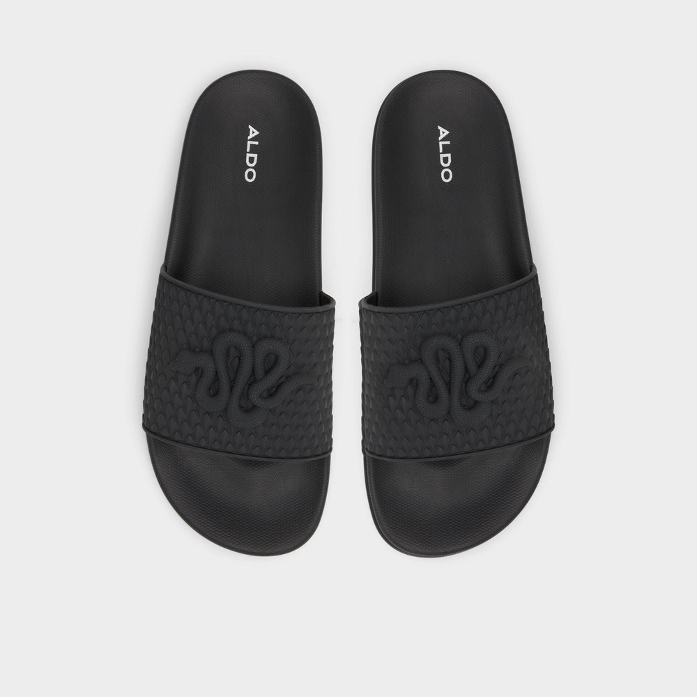 Kedau Black Men's Slides - Slide sandal