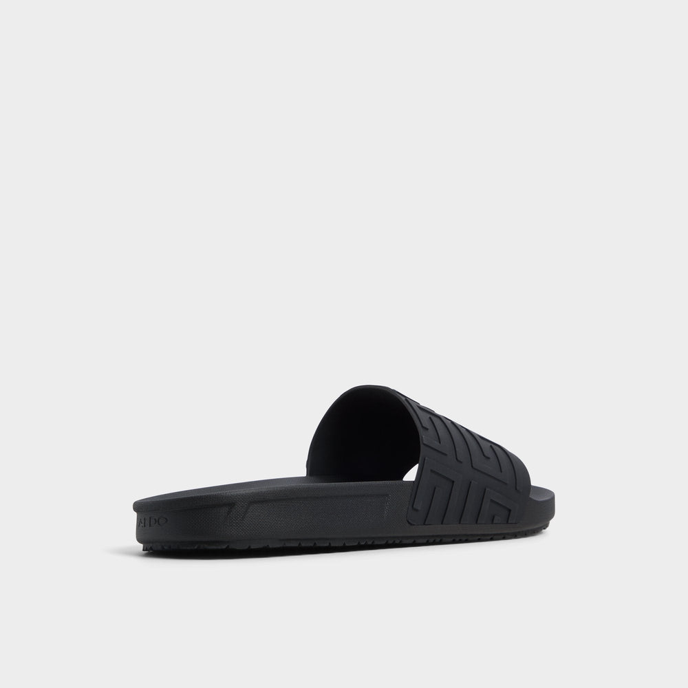 Atrani Black Men's Slides - Slide sandal