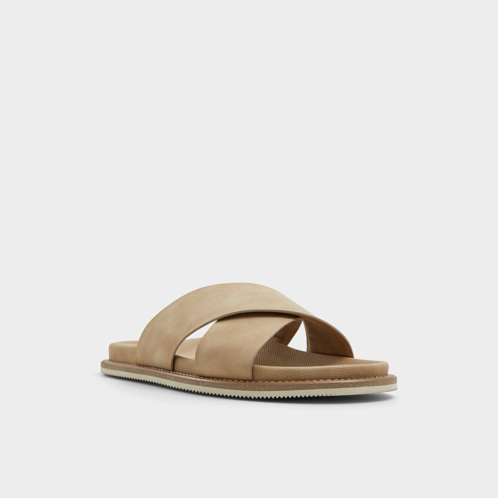 Marrin Beige Men's Slides - Slide sandal