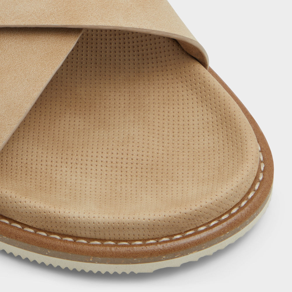 Marrin Beige Men's Slides - Slide sandal