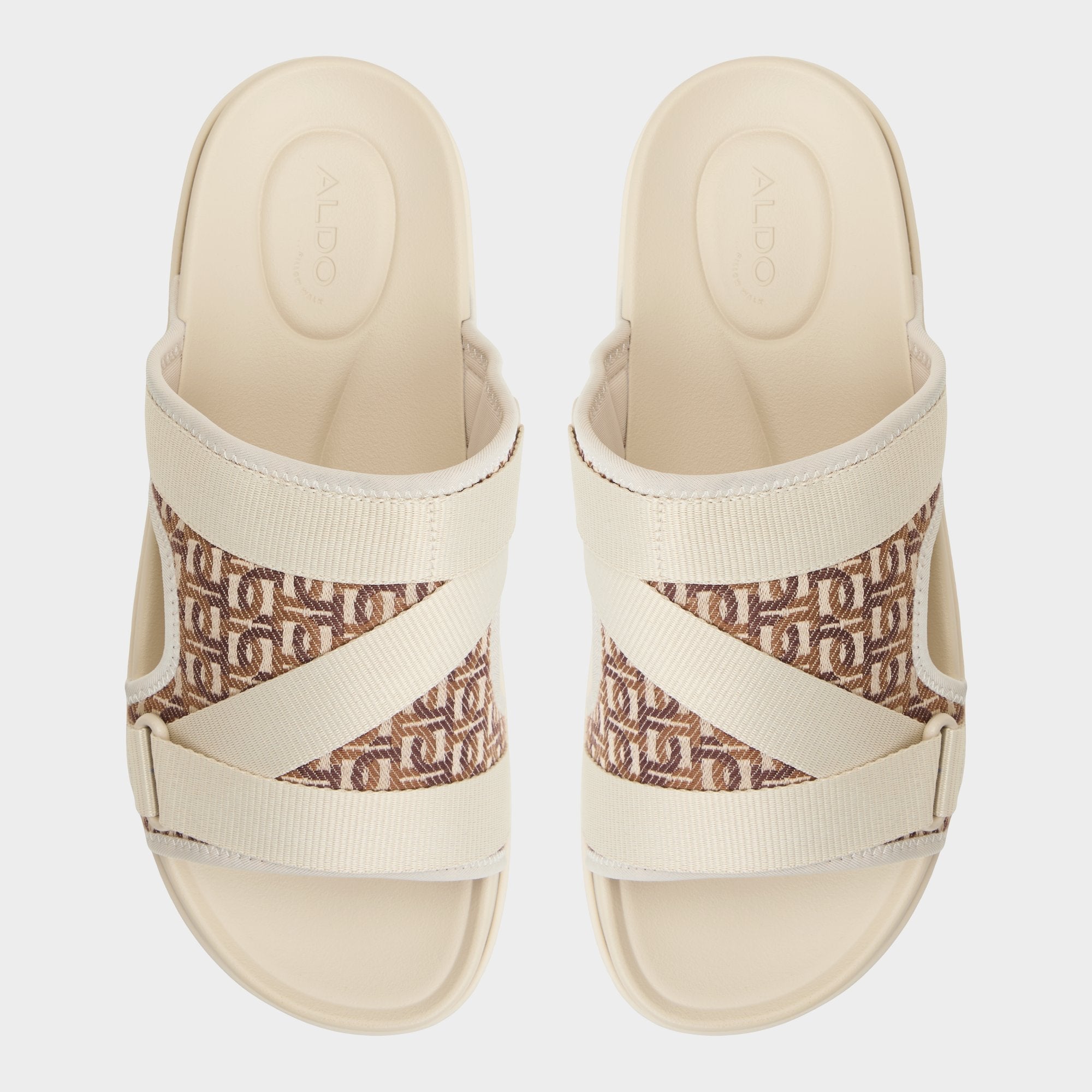 Deniels Medium Beige Men's Slides - Slide sandal