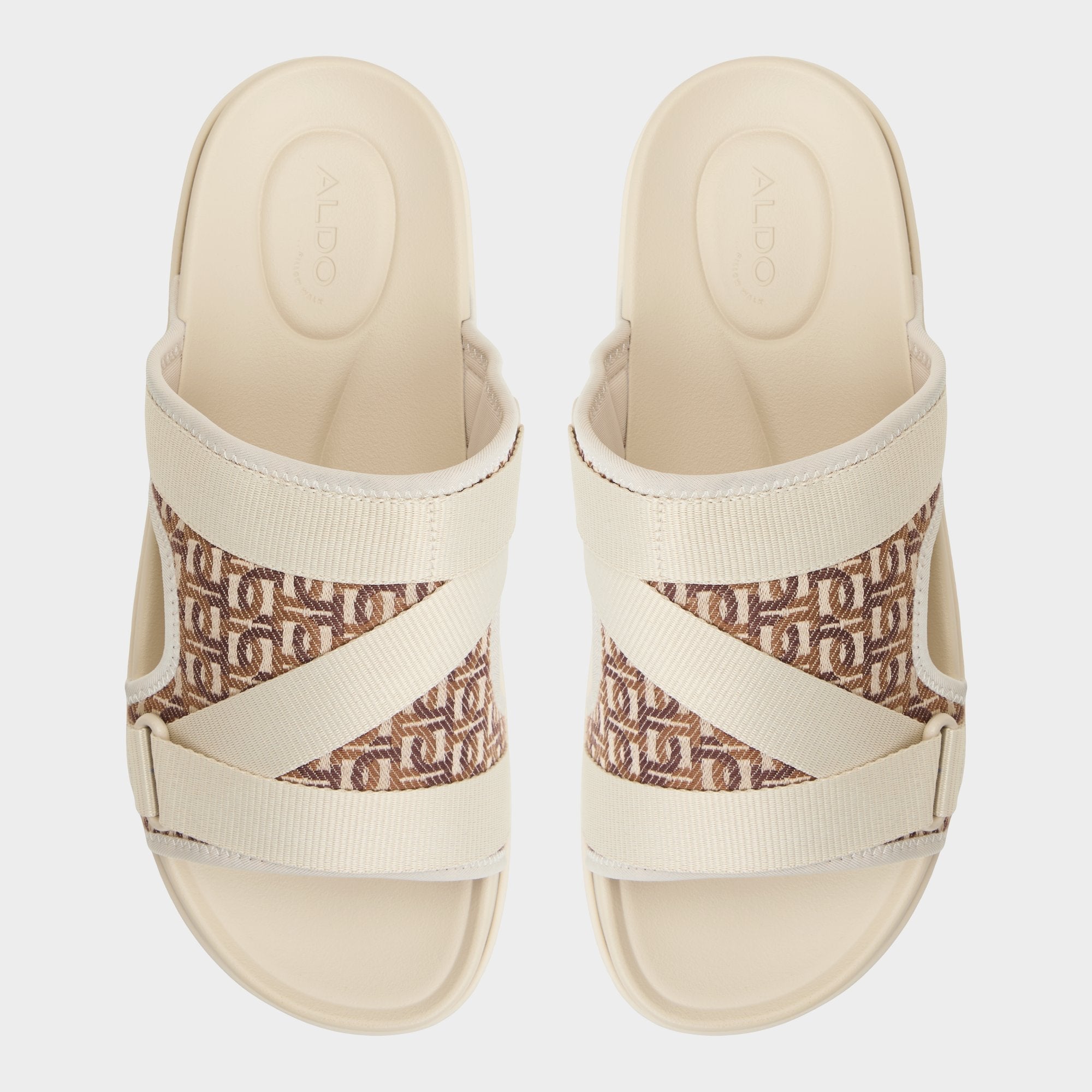 Deniels Medium Beige Men's Slides - Slide sandal