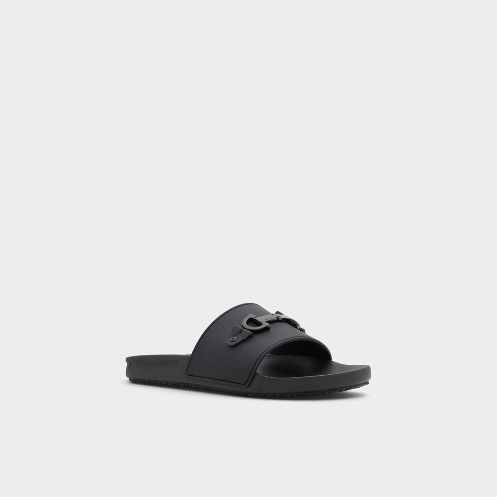 Loungeslide Black Men's Slides - Slide sandal
