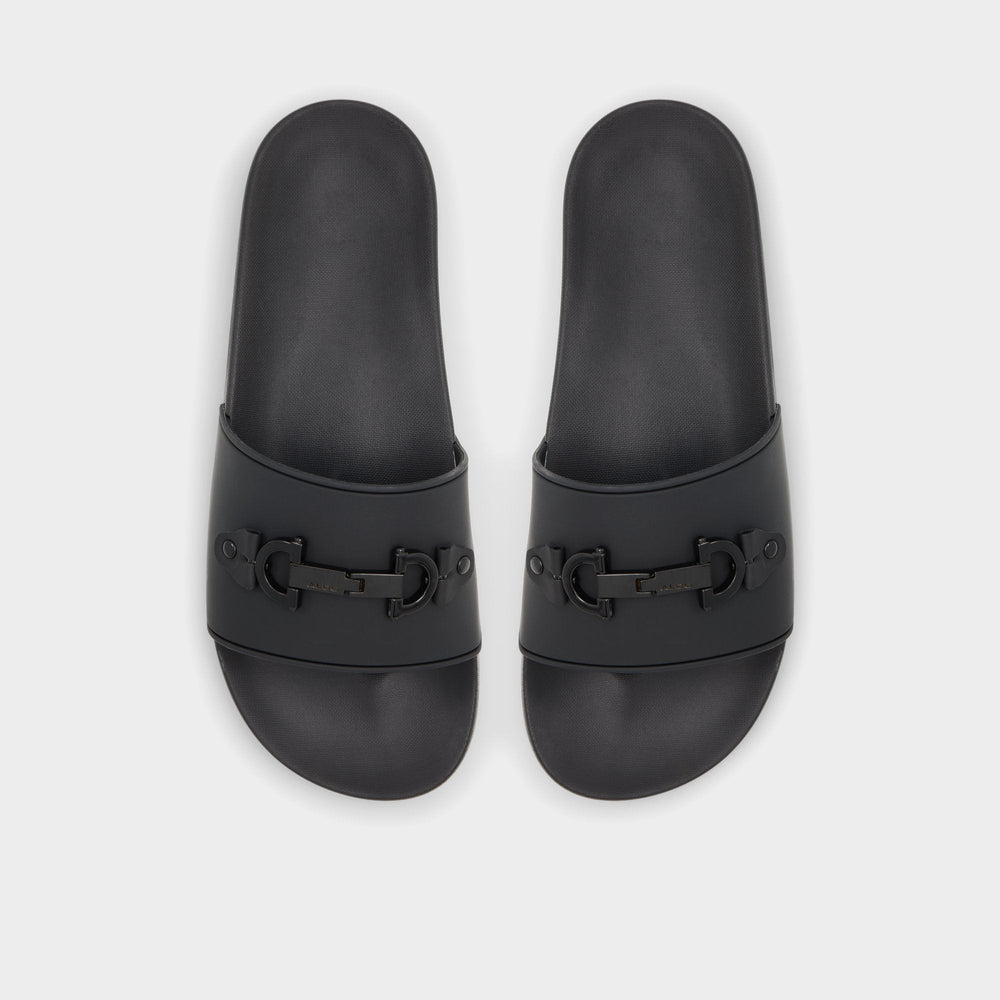 Loungeslide Black Men's Slides - Slide sandal