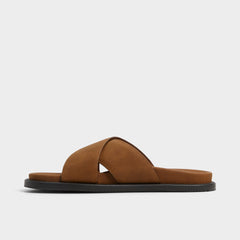 Marrin Cognac Men's Slides - Slide sandal