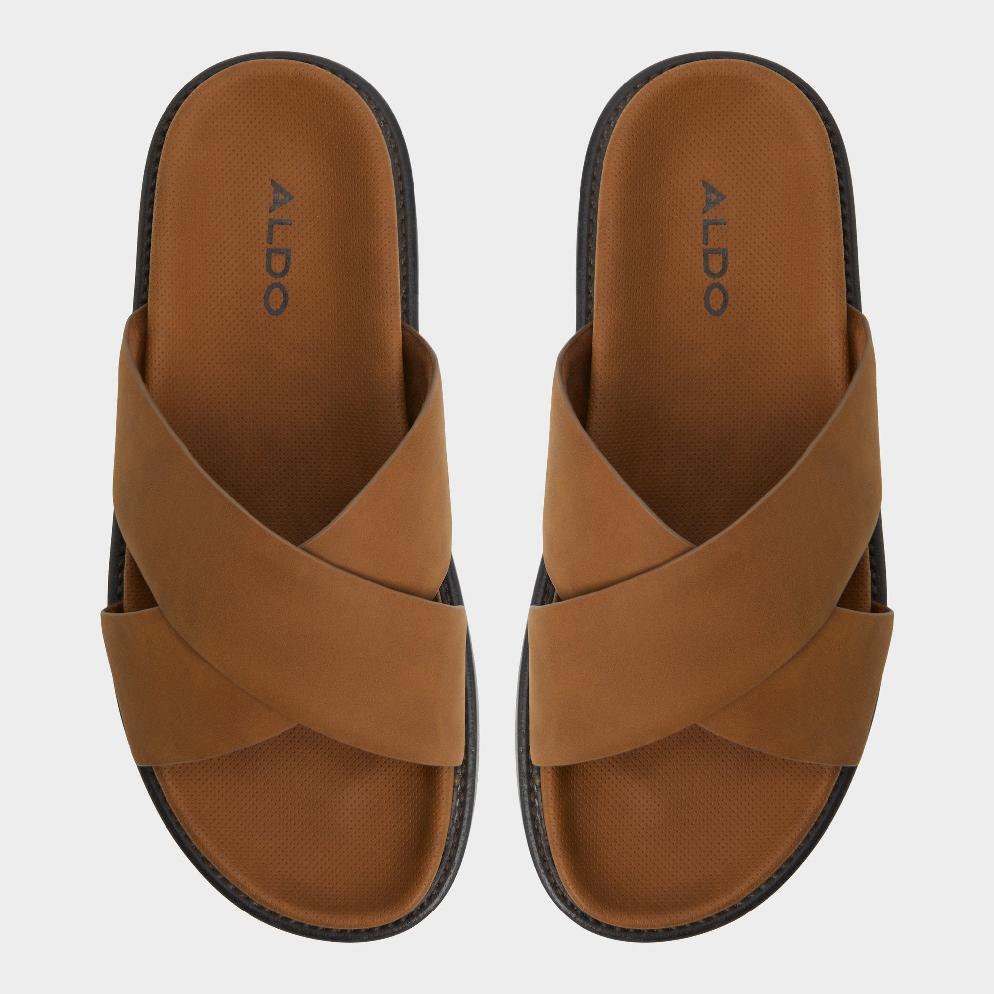 Marrin Cognac Men's Slides - Slide sandal