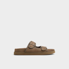 Sunnyside Light Brown Men's Slides - Slide sandal