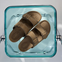 Sunnyside Light Brown Men's Slides - Slide sandal