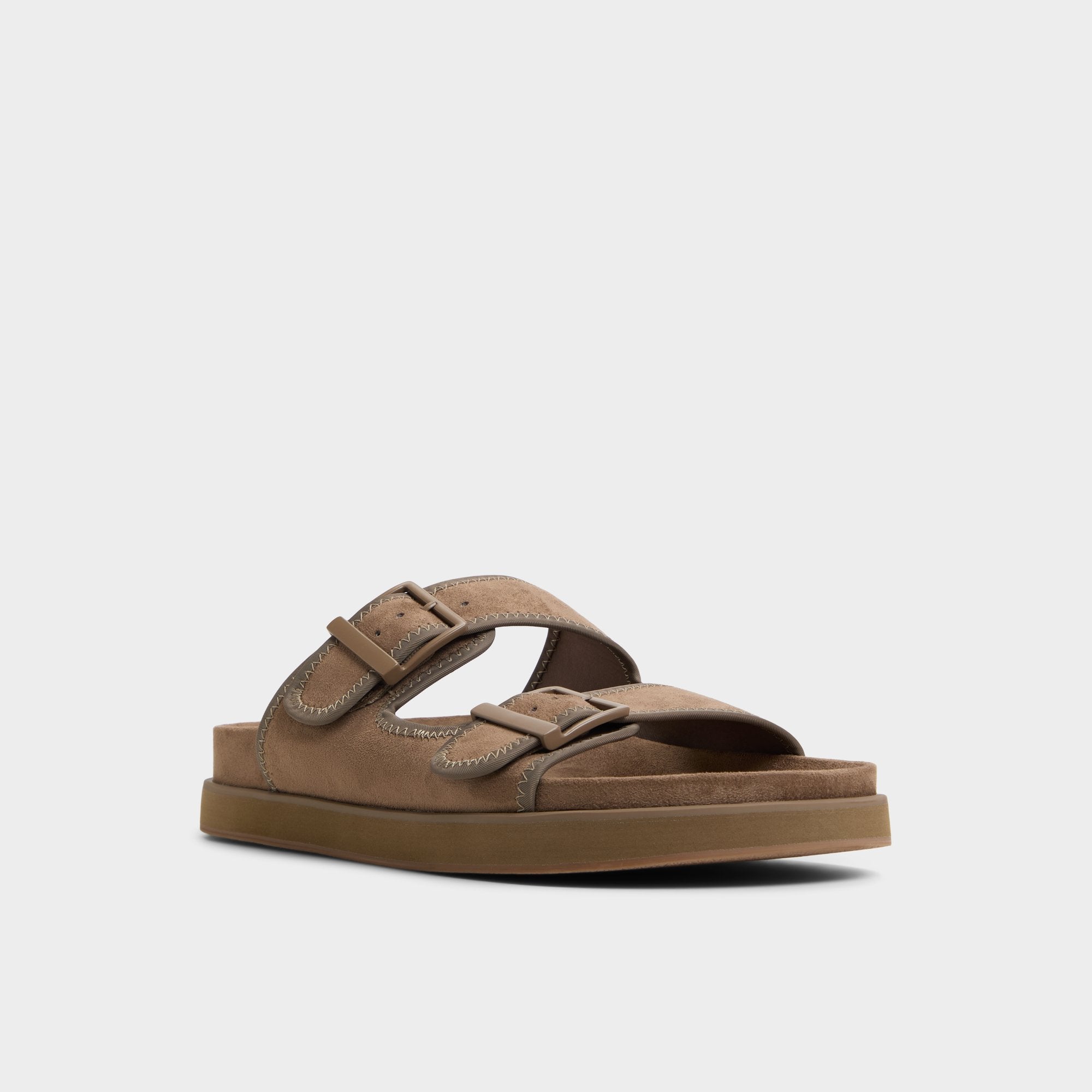 Sunnyside Light Brown Men's Slides - Slide sandal