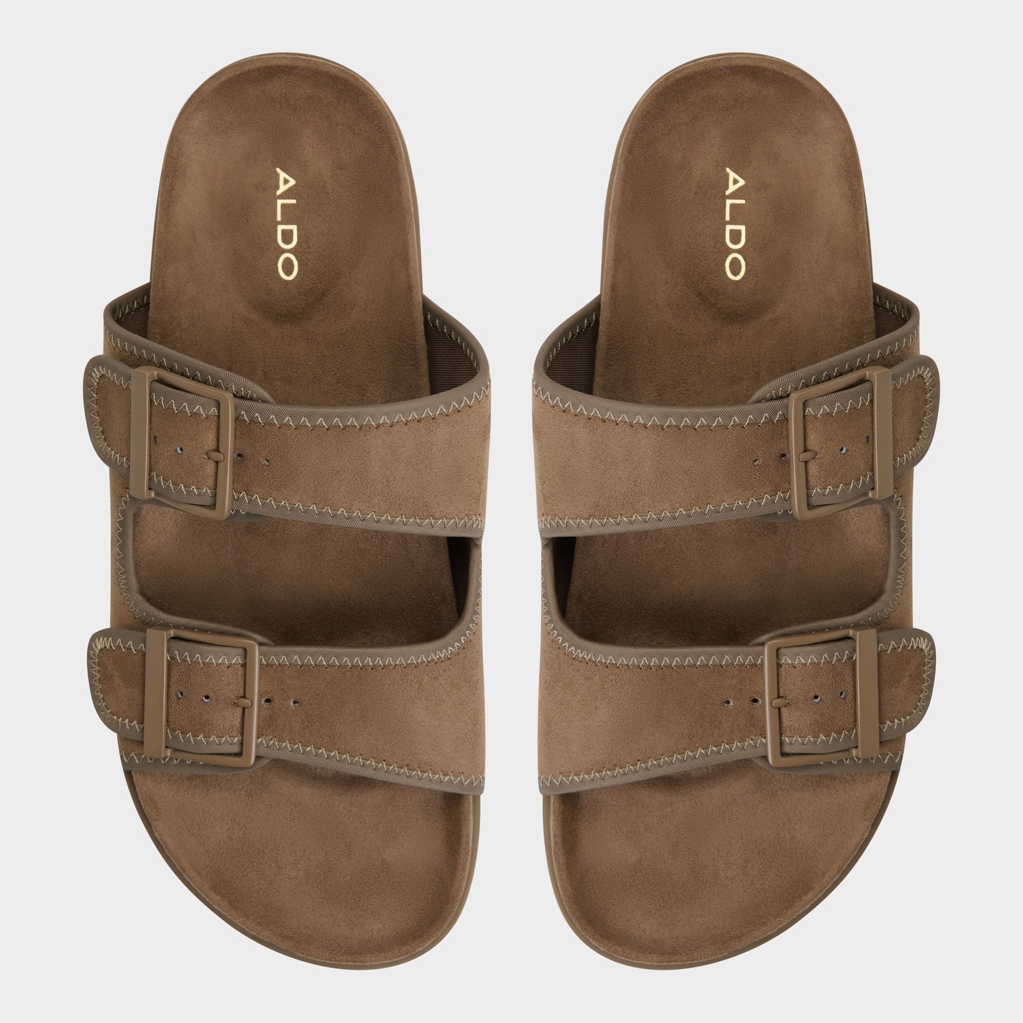 Sunnyside Light Brown Men's Slides - Slide sandal