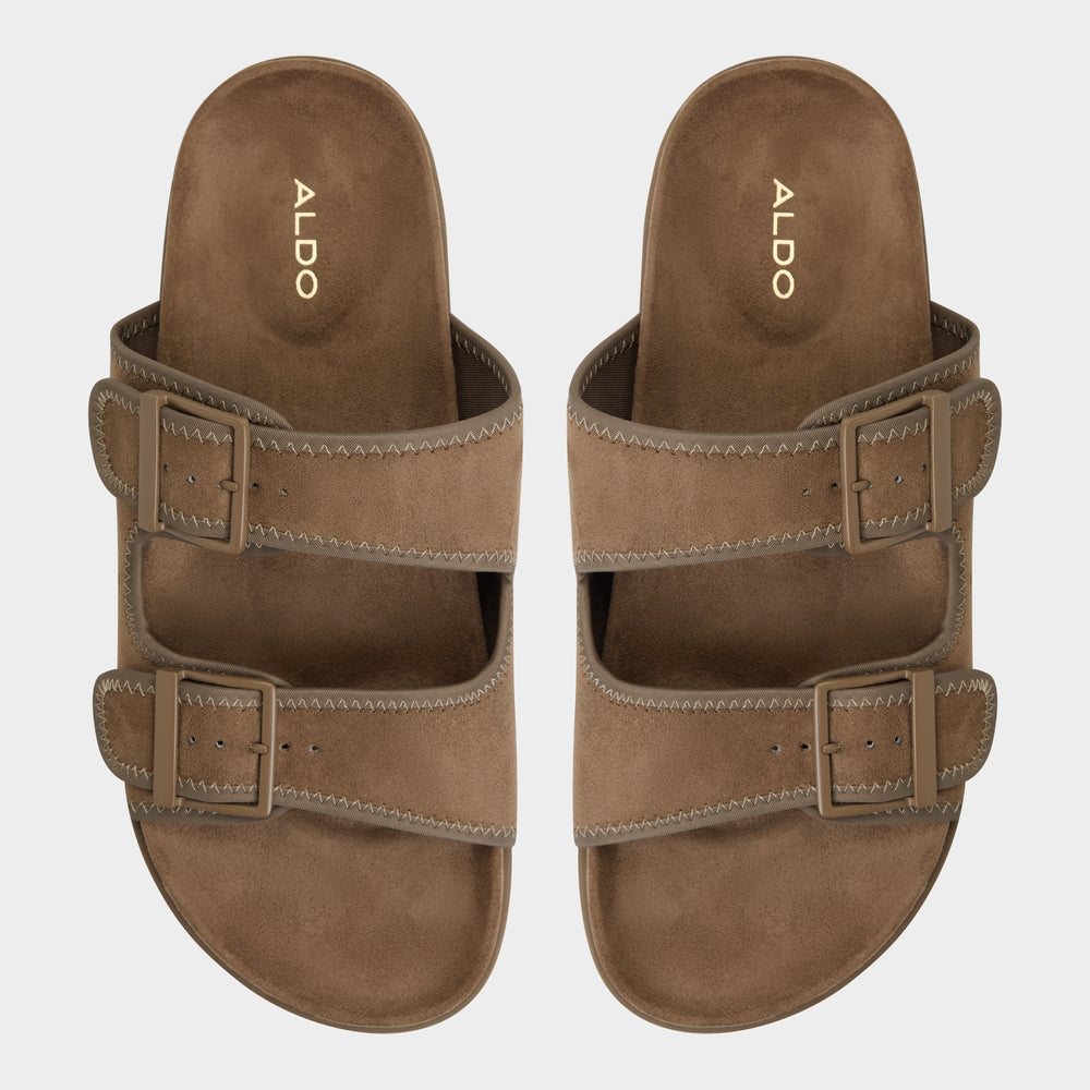 Sunnyside Light Brown Men's Slides - Slide sandal