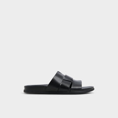 Padien Black Men's Sandals & Slides - Slide sandal