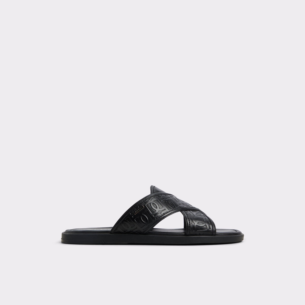 Olino Open Black Men's Slides - Slide sandal