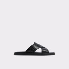 Olino Open Black Men's Slides - Slide sandal