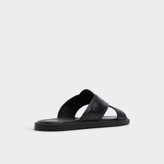 Olino Open Black Men's Slides - Slide sandal