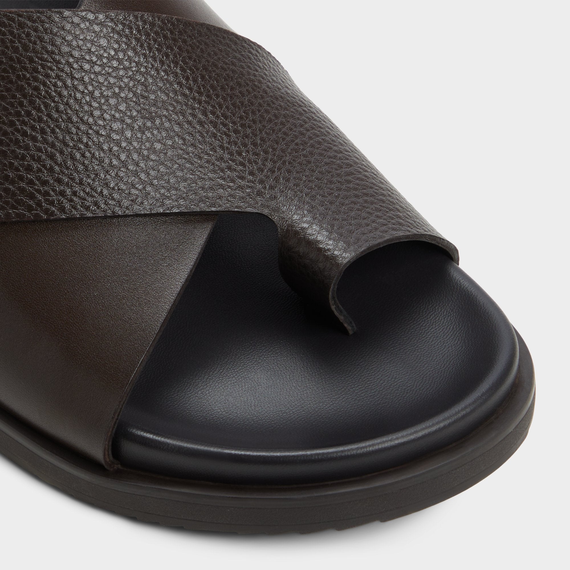 Darley Dark Brown Men's Sandals & Slides - Strappy flat sandal