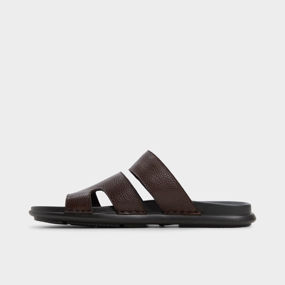 Windham Dark Brown Men's Sandals & Slides - Slide sandal