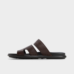 Windham Dark Brown Men's Sandals & Slides - Slide sandal