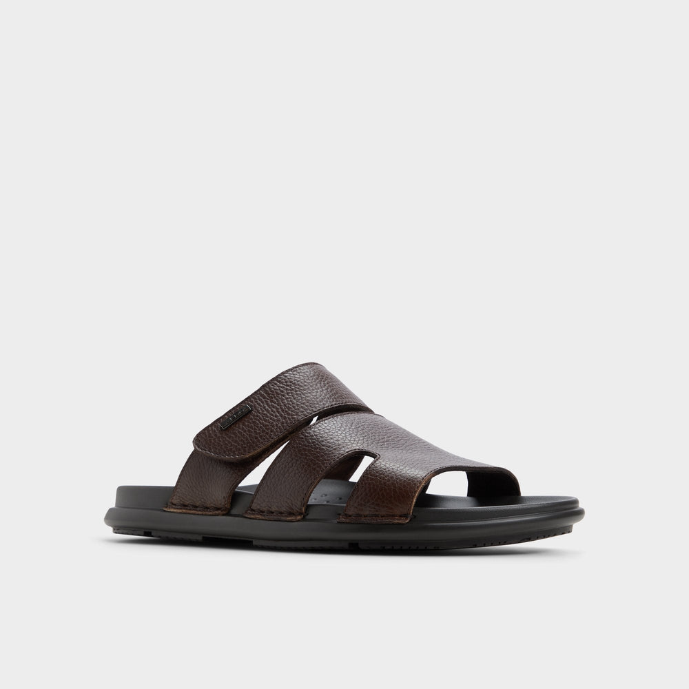 Windham Dark Brown Men's Sandals & Slides - Slide sandal