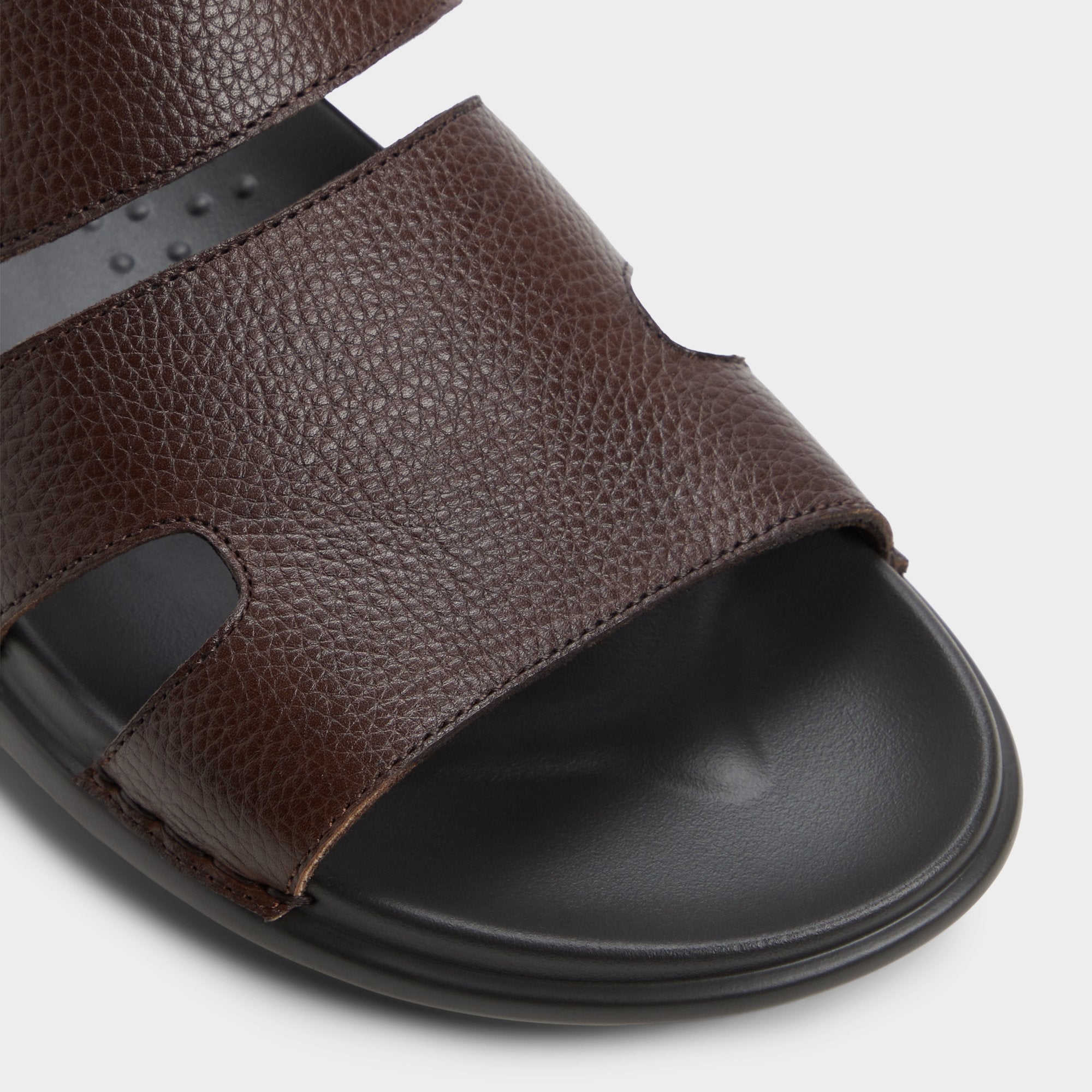 Windham Dark Brown Men's Sandals & Slides - Slide sandal