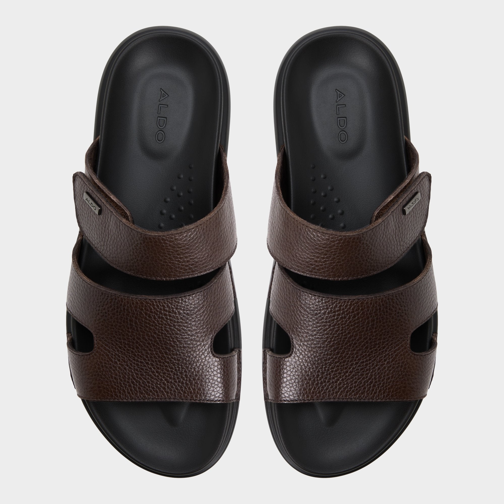 Windham Dark Brown Men's Sandals & Slides - Slide sandal