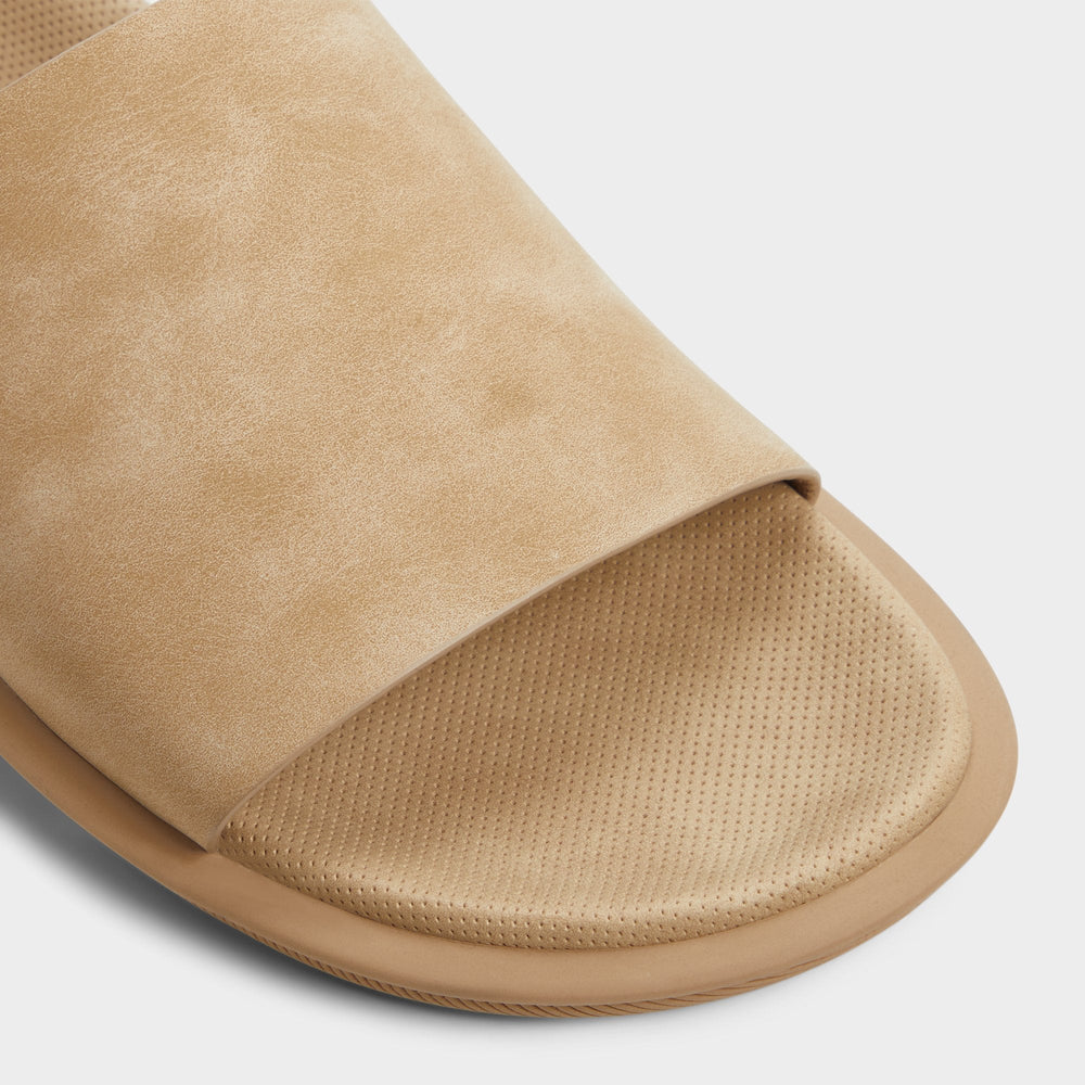 Galesa Light Beige Men's Slides - Slide sandal