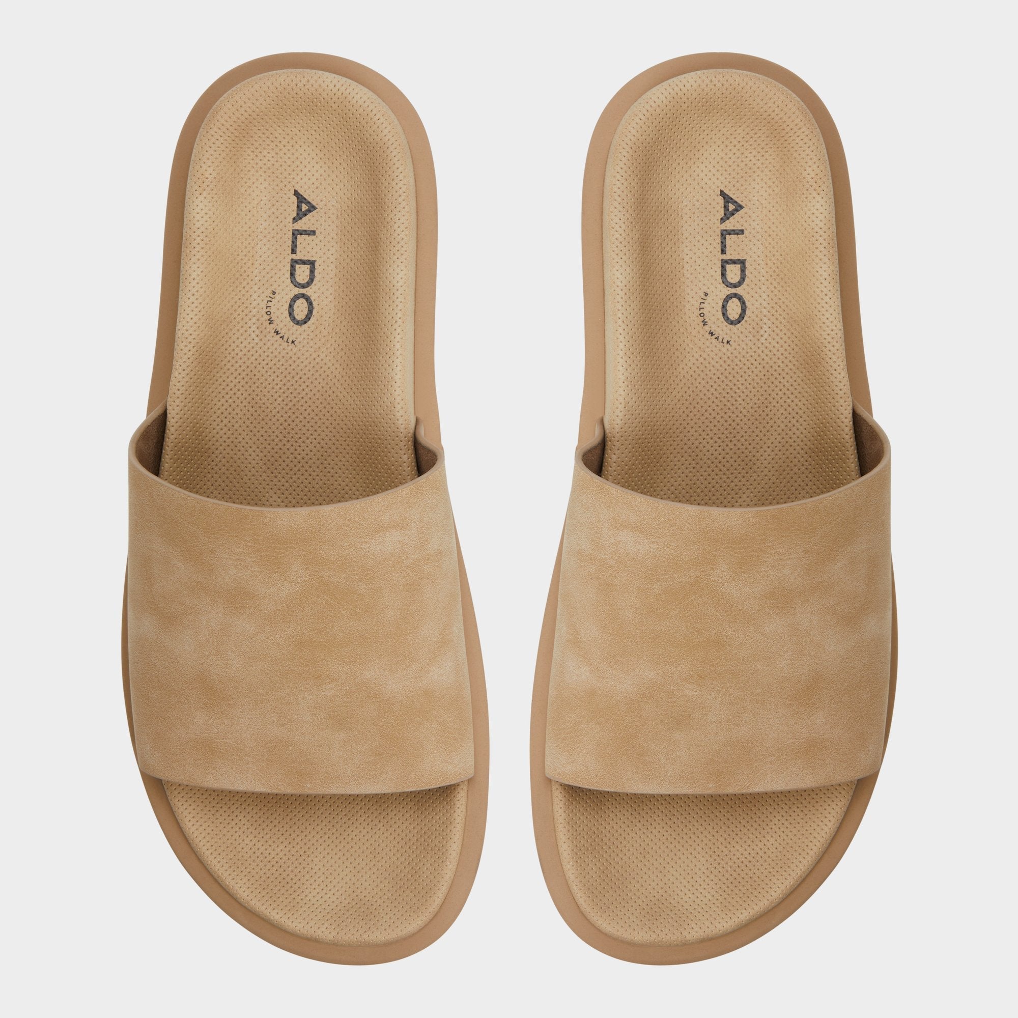 Galesa Light Beige Men's Slides - Slide sandal