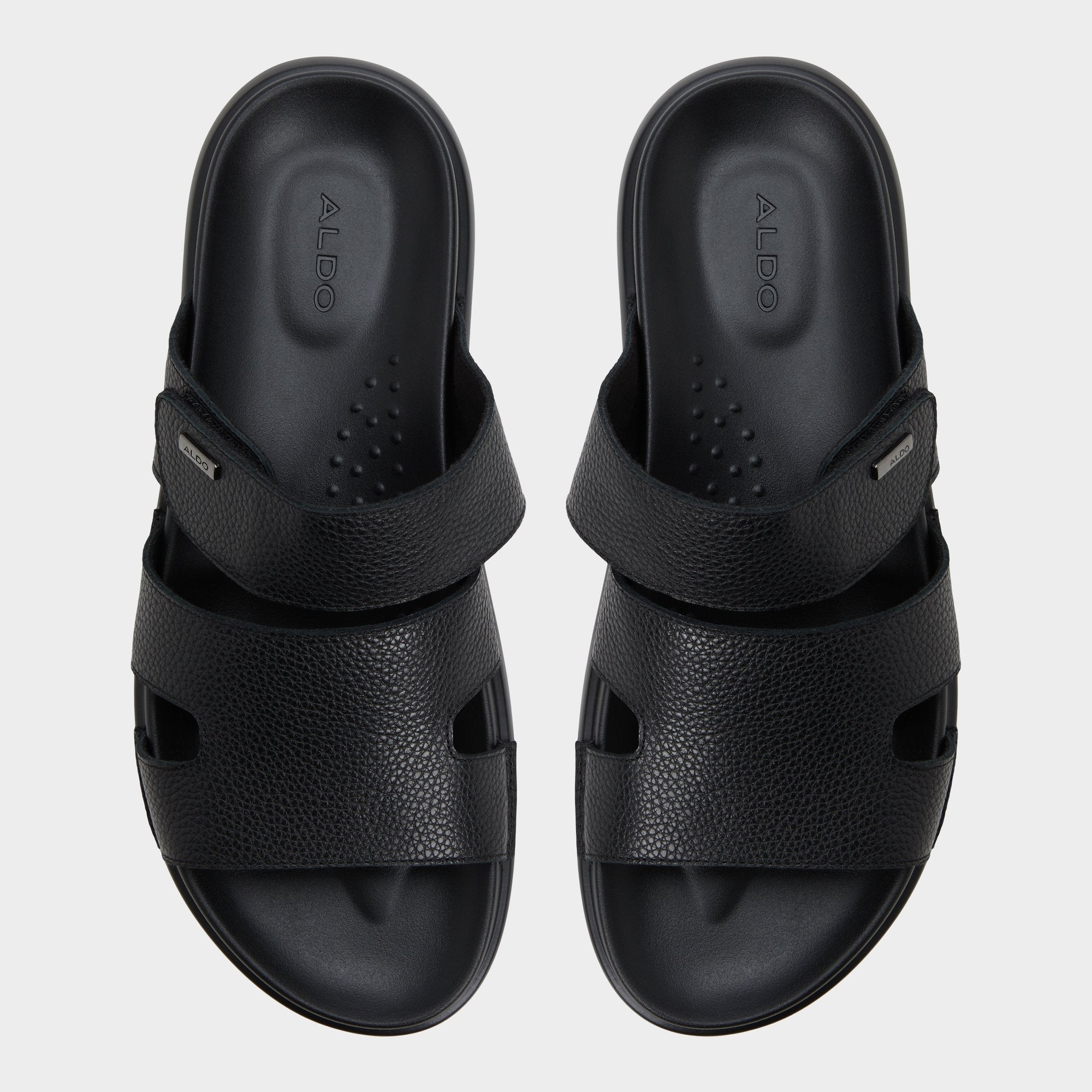 Windham Black Men's Sandals & Slides - Slide sandal