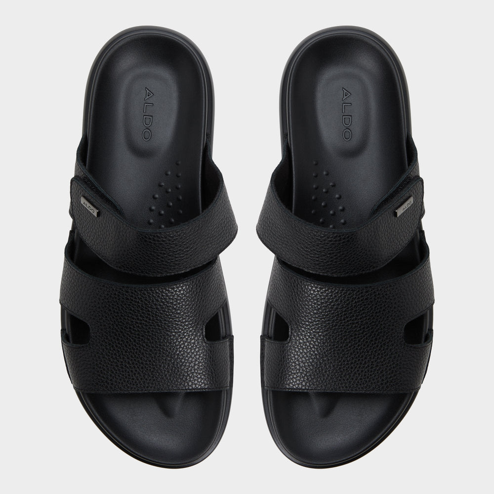 Windham Black Men's Sandals & Slides - Slide sandal