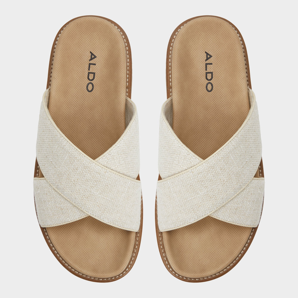Marrin Open Beige Men's Slides - Slide sandal