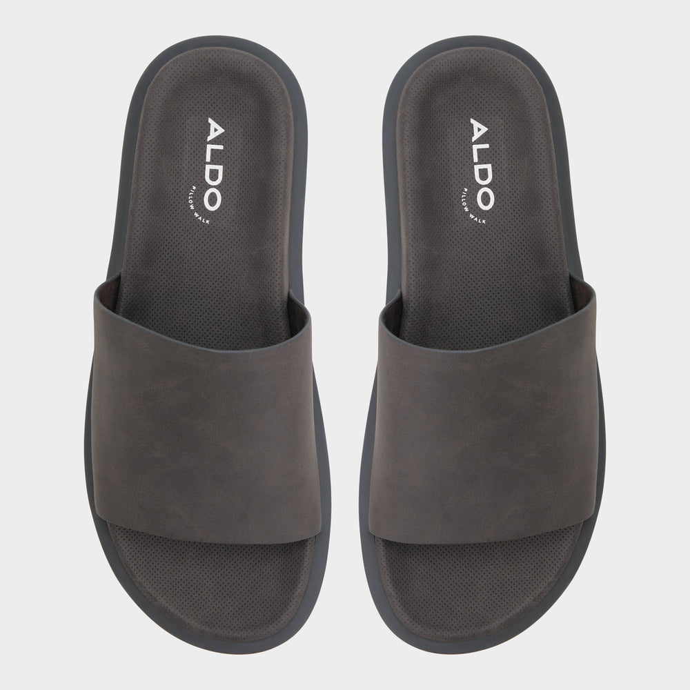 Galesa Brown Men's Slides - Slide sandal