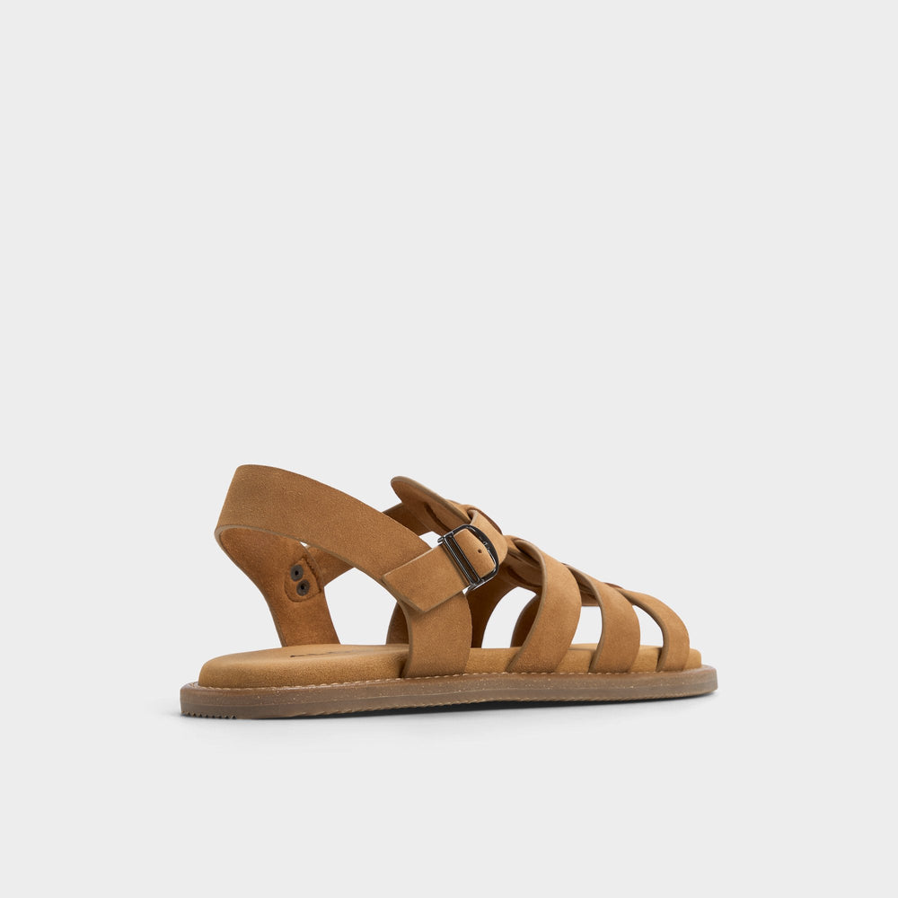 Warley Camel Men's Sandals & Slides - Strappy flat sandal