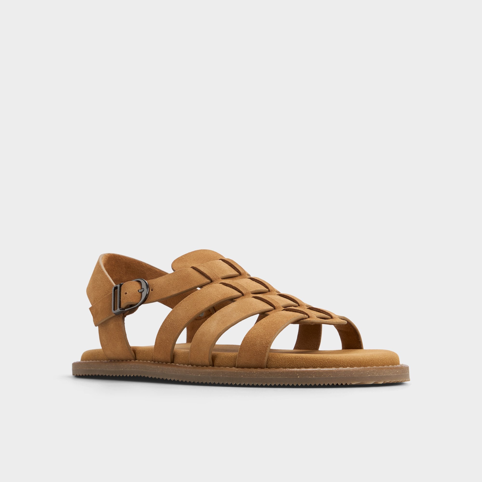 Warley Camel Men's Sandals & Slides - Strappy flat sandal