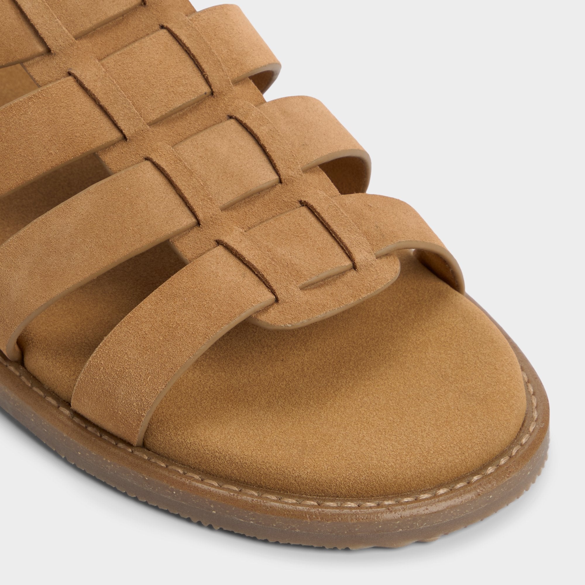 Warley Camel Men's Sandals & Slides - Strappy flat sandal